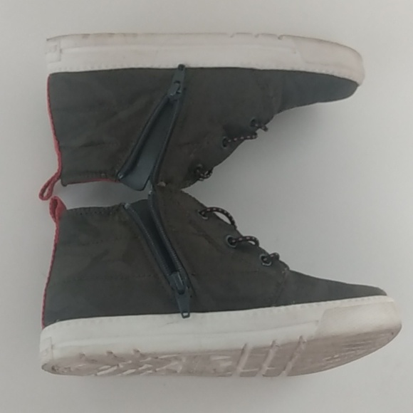 SKECHERS Boys Size 12 Gray Camouflage Print With Orange - Picture 7 of 10